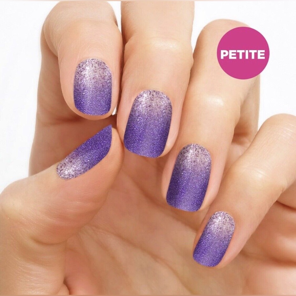 Color Street PETITE ACHEIVE GRAPENESS Purple Glitter Ombré Nail Set